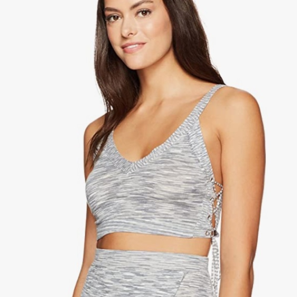BCBGeneration crop top ties on side wide straps Size Medium